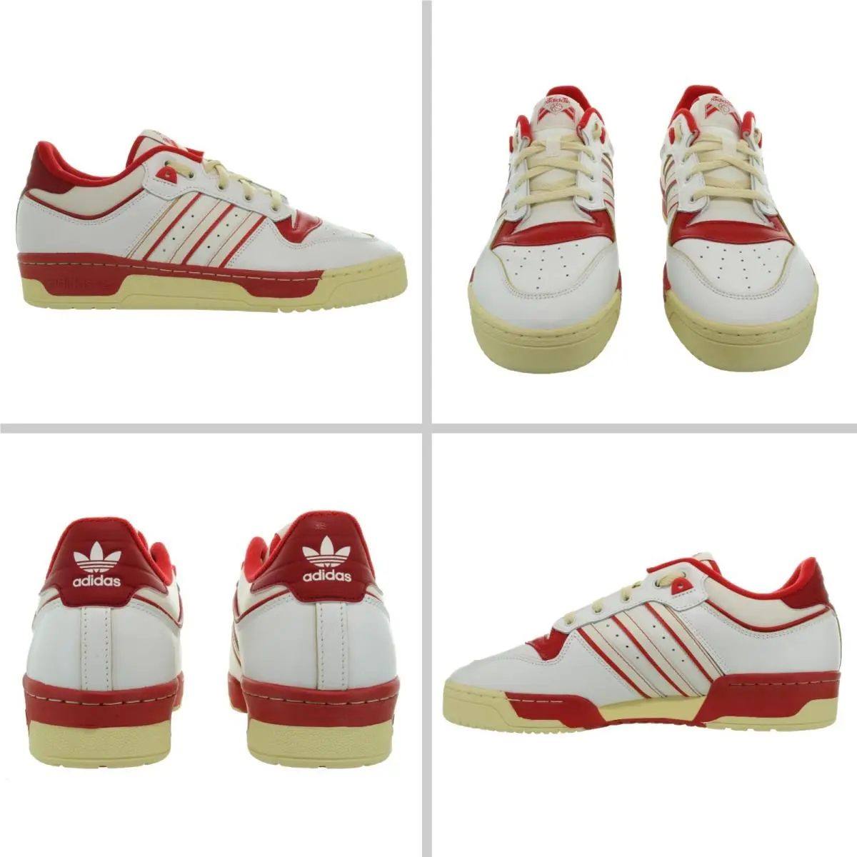 Adidas Men`s Originals Rivalry Low 86 White - Red Sneakers