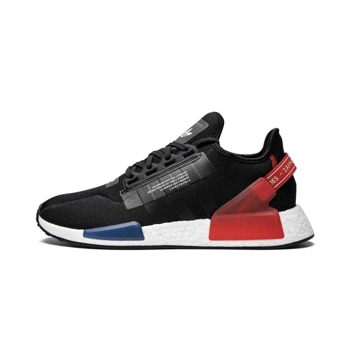 Mens NMD_R1 V2 Running Shoes Black/white GY6162 by Adidas