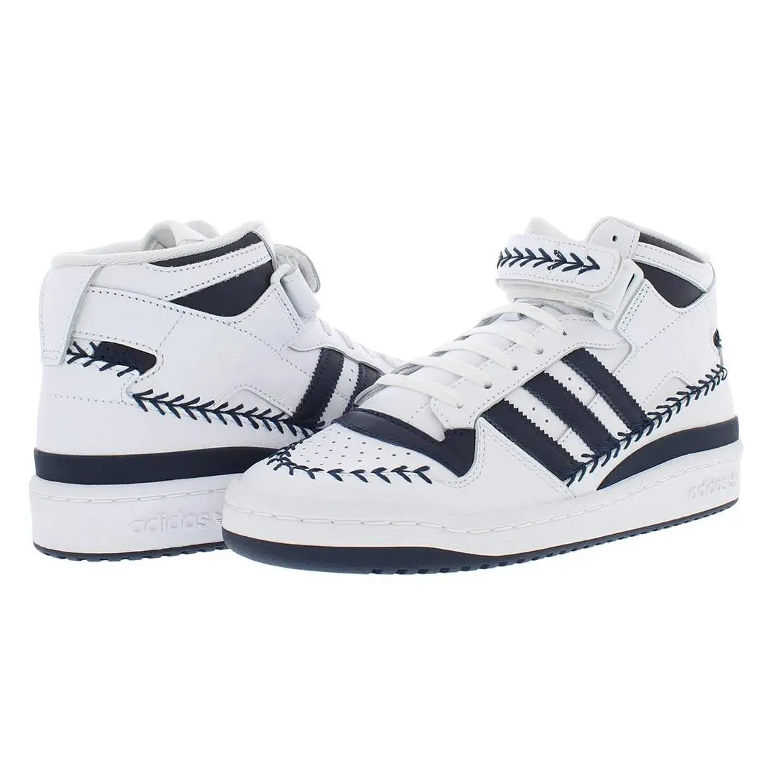 Adidas shoes - Forum Mid - Forum Mid - GY3814_630 - Cloud White/Collegiate Navy/Cloud Wh 5