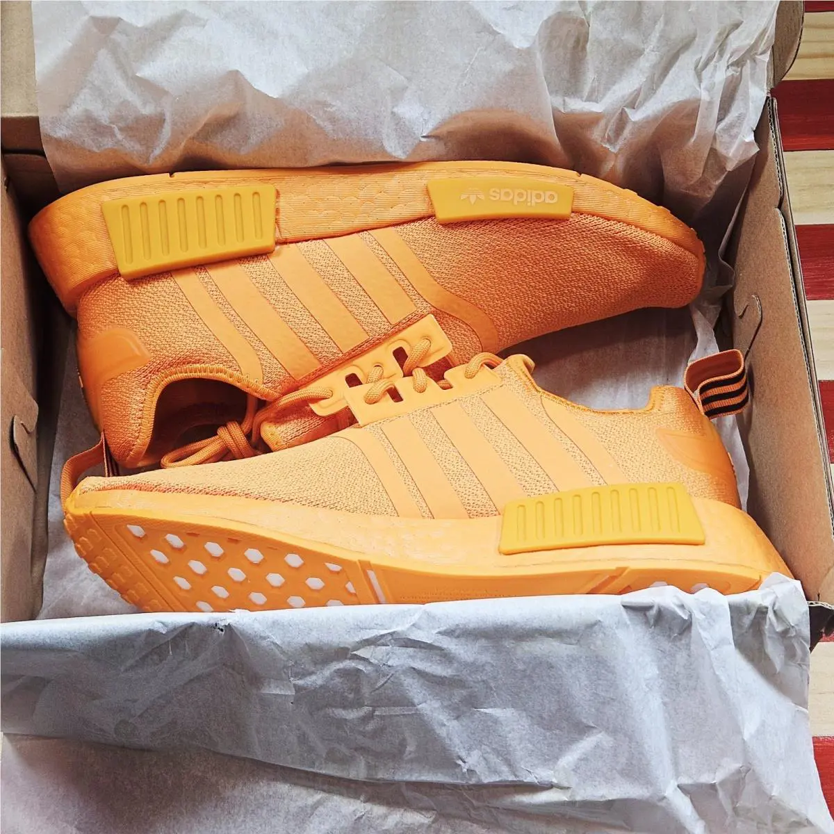 Adidas shoes - adidas NMD R1 - NMD - GV9439 - Orange, Manufacturer: Bright-Orange/Bright-Orange/Core-Black/White 5