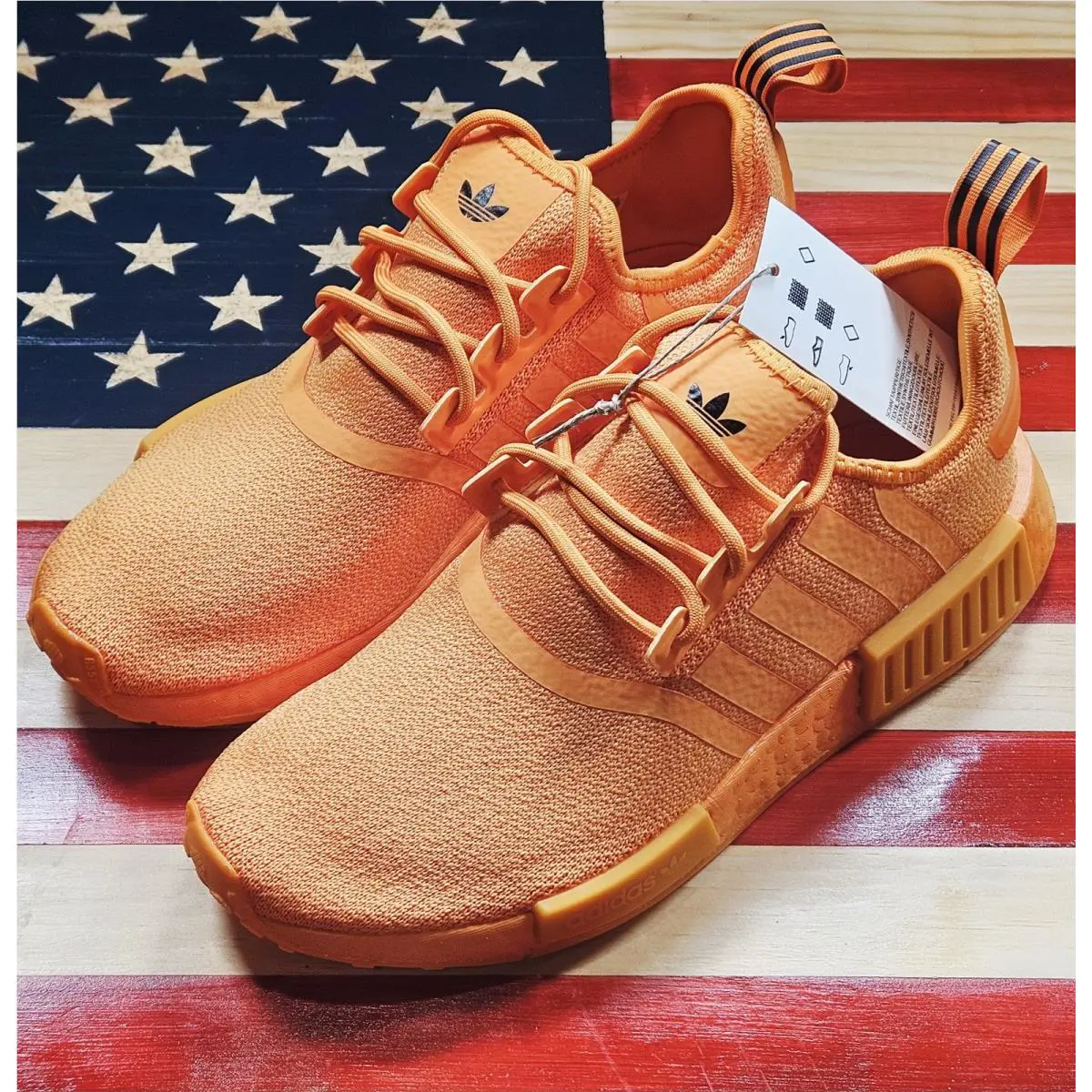 Adidas shoes - adidas NMD R1 - NMD - GV9439 - Orange, Manufacturer: Bright-Orange/Bright-Orange/Core-Black/White 7