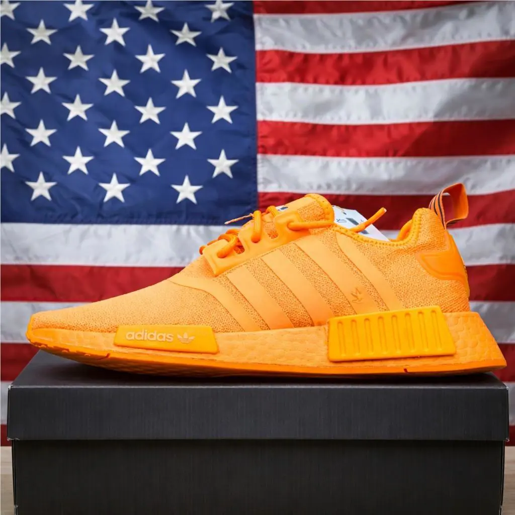 Adidas shoes - adidas NMD R1 - NMD - GV9439 - Orange, Manufacturer: Bright-Orange/Bright-Orange/Core-Black/White 11