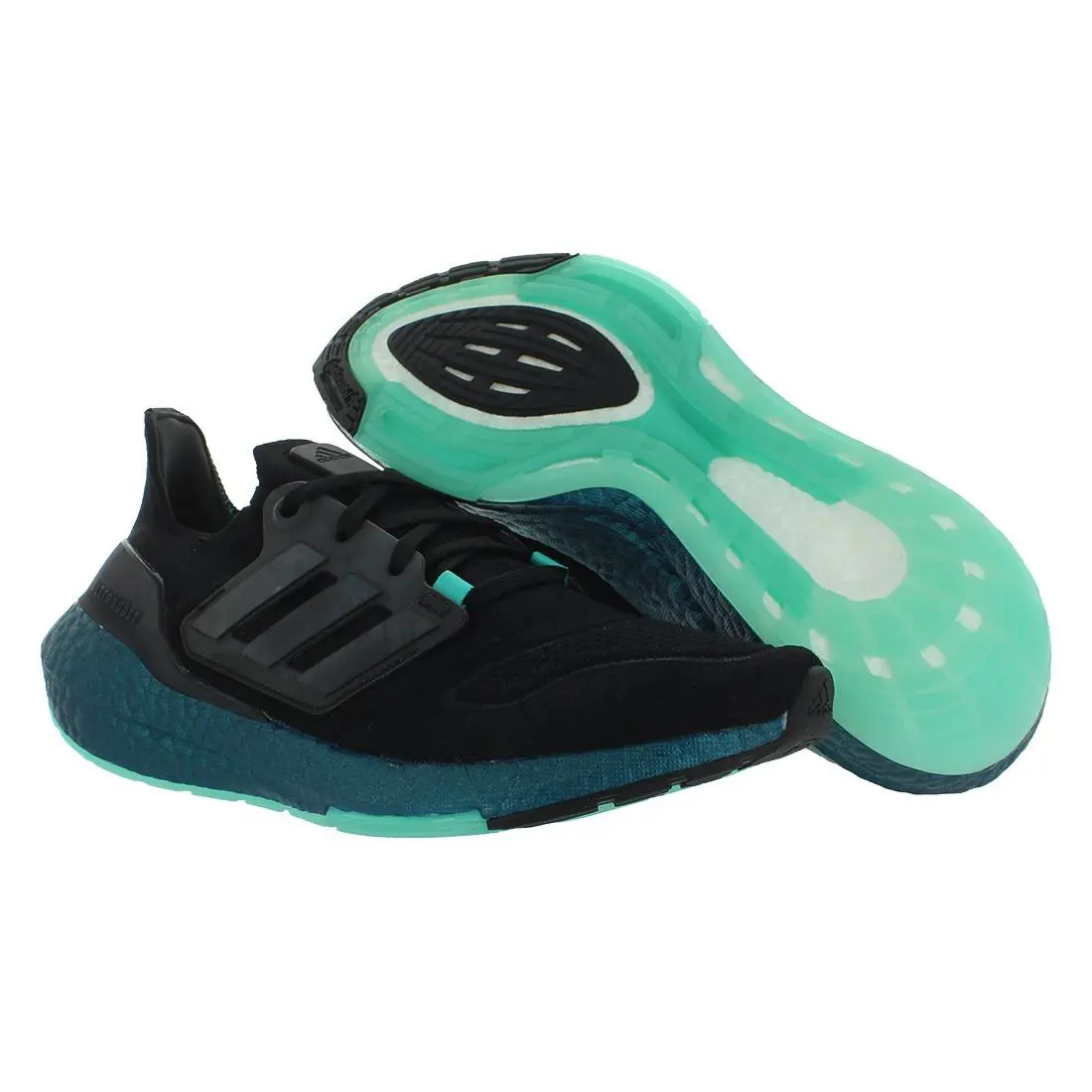 Adidas Ultraboost 22 Mens Shoes - Black/Blue, Main: Black