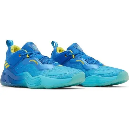 Adidas Men`s 3X Ninja x Don Shoes Sneakers GW3951 Blue / Yellow /bright Cyan