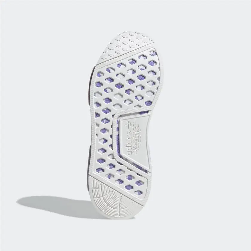 Adidas shoes - NMD_R1 - GW5694_540 - Wonder White/Wonder White/Purple Tin 1
