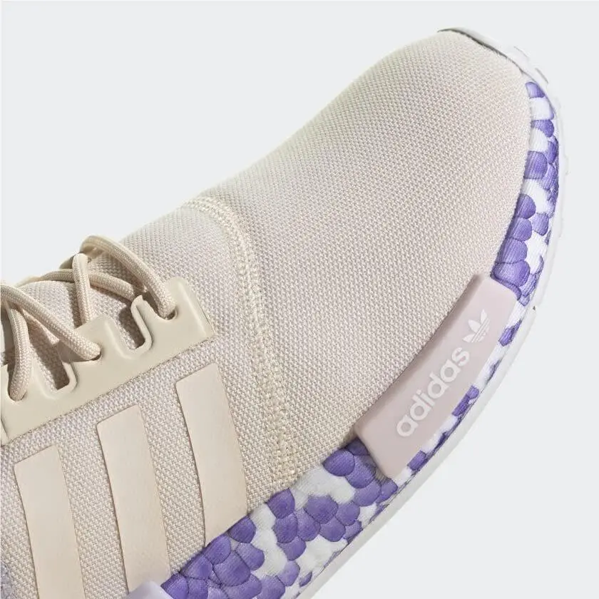 Adidas shoes - NMD_R1 - GW5694_540 - Wonder White/Wonder White/Purple Tin 5