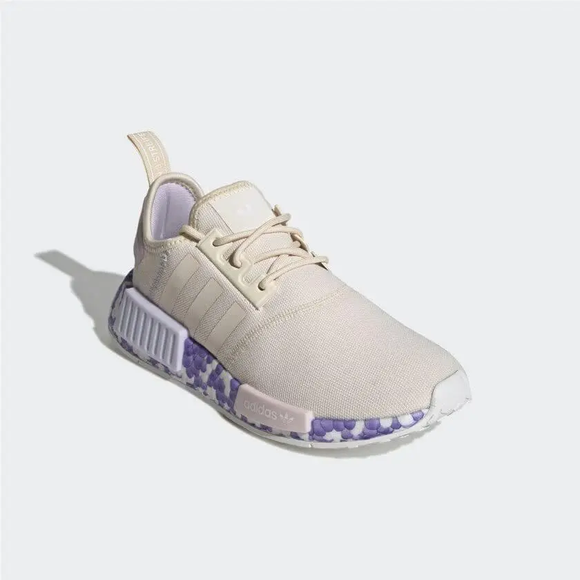 Adidas shoes - NMD_R1 - GW5694_540 - Wonder White/Wonder White/Purple Tin 11