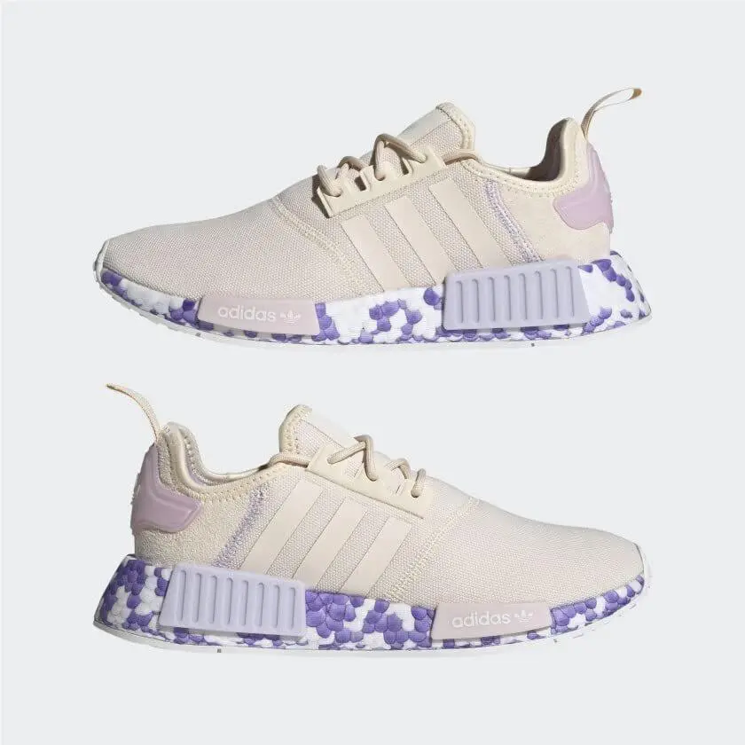 Adidas shoes - NMD_R1 - GW5694_540 - Wonder White/Wonder White/Purple Tin 13