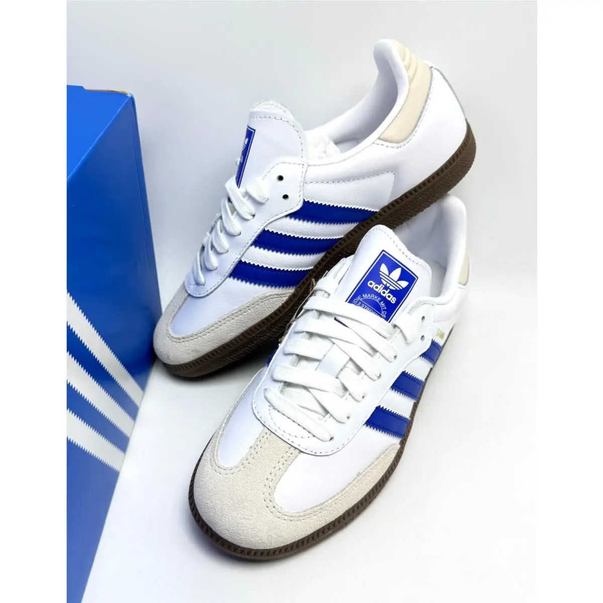 Adidas shoes - adidas Samba - Samba - JR0909 - Cloud White/Lucid Blue/Gum 4