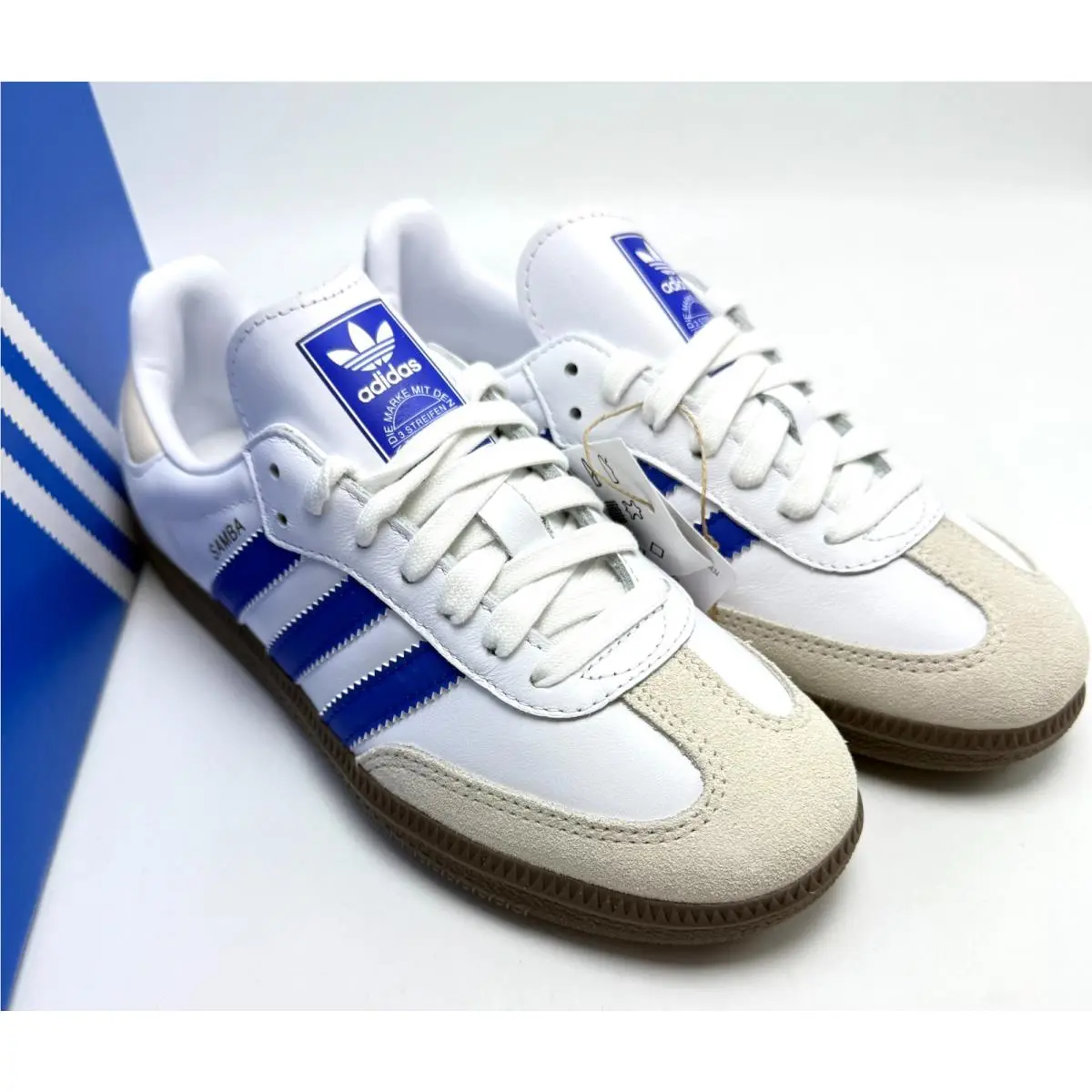 Adidas shoes - adidas Samba - Samba - JR0909 - Cloud White/Lucid Blue/Gum 8
