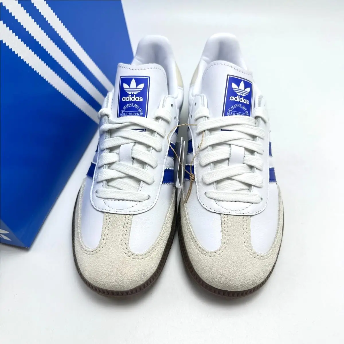 Adidas shoes - adidas Samba - Samba - JR0909 - Cloud White/Lucid Blue/Gum 6