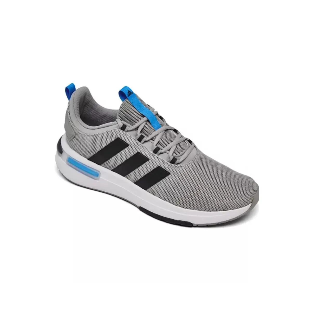 Adidas Men`s Racer TR23 Running Sneakers Grey/black/blue Size: 13 M
