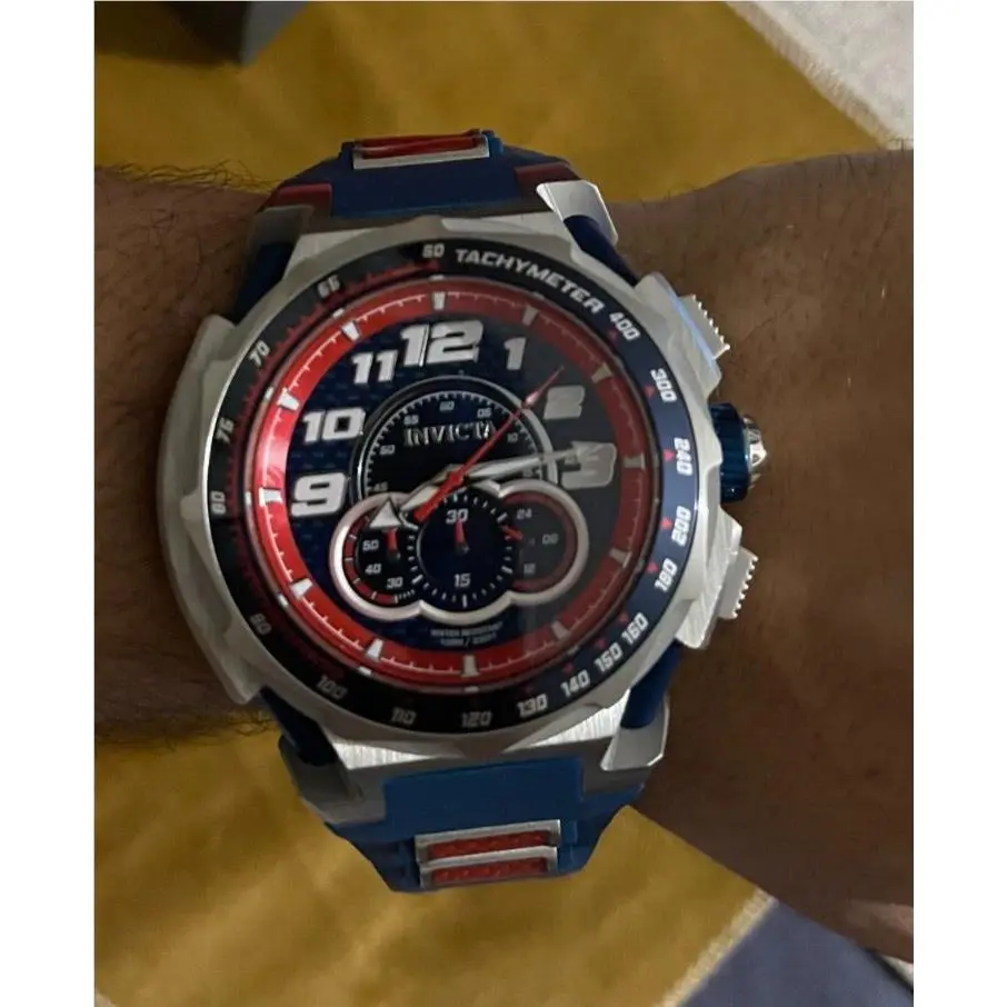 Sport  S1 Rally Men Watch 50.5mm Blue Red by Invicta