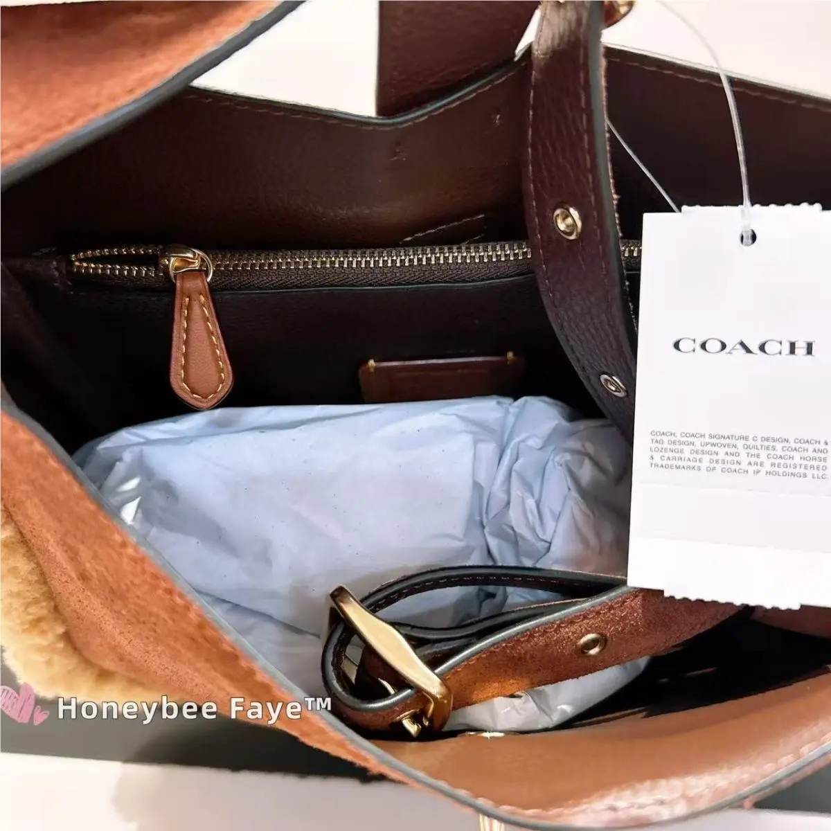 Coach  bag  - Coach Hadley - Hadley - CCC87 - CCG43 Gold/Sienna, Exterior: cow printed haircalf/Im/Cow Multi