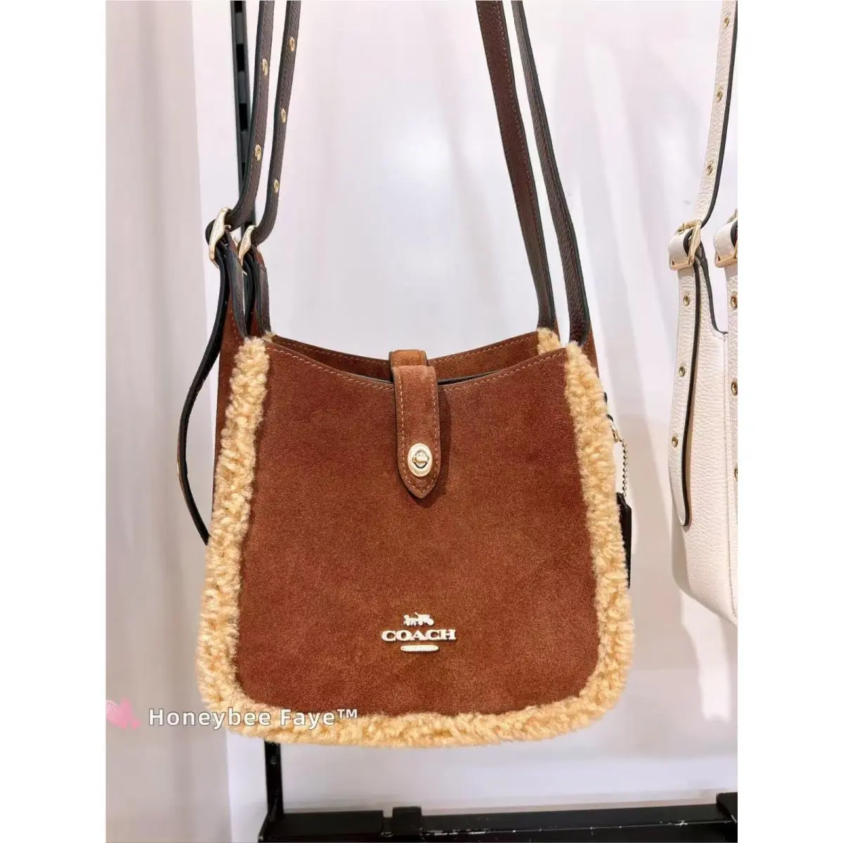 Coach  bag  - Coach Hadley - Hadley - CDC41 Vintage Brown Multi - Exterior: cow printed haircalf/Im/Cow Multi