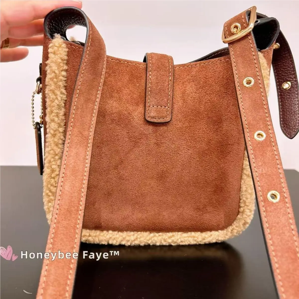 Coach  bag  - Coach Hadley - Hadley - CDC41 Vintage Brown Multi - Exterior: cow printed haircalf/Im/Cow Multi