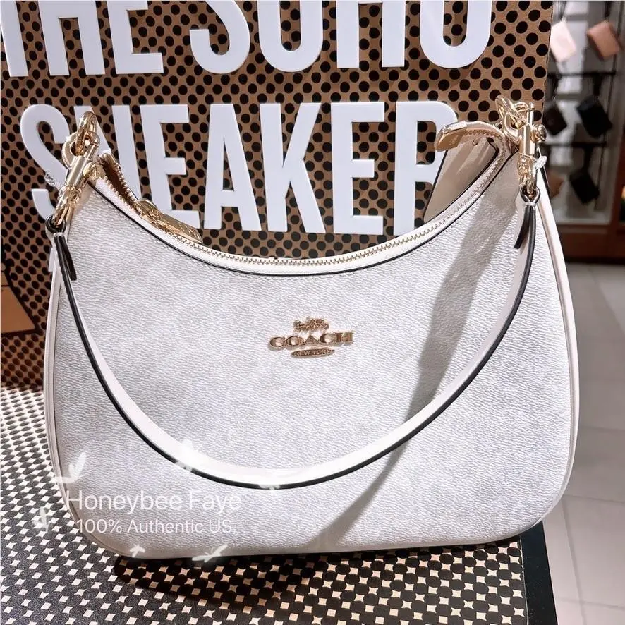 Teri Hobo Bag In Signature Canvas CAK28/CV940/CAL52 CV940 Im/White/Chalk by Coach