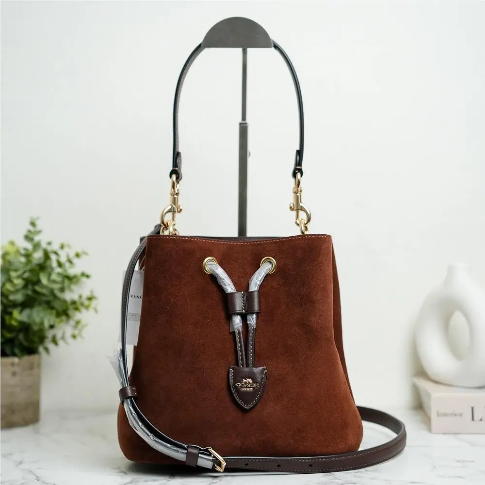 Coach CCC78 Rowan Bucket Bag Shoulder Crossbody Vintage Brown