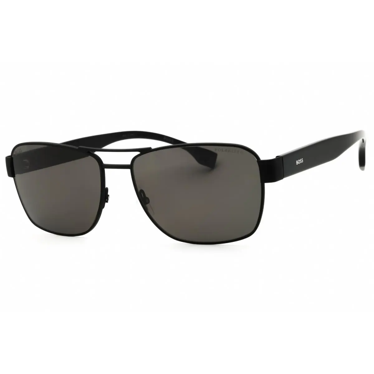 Hugo Boss 1441/O/S 0807 M9 Sunglasses Black Frame Gray Polarised Lenses 60mm