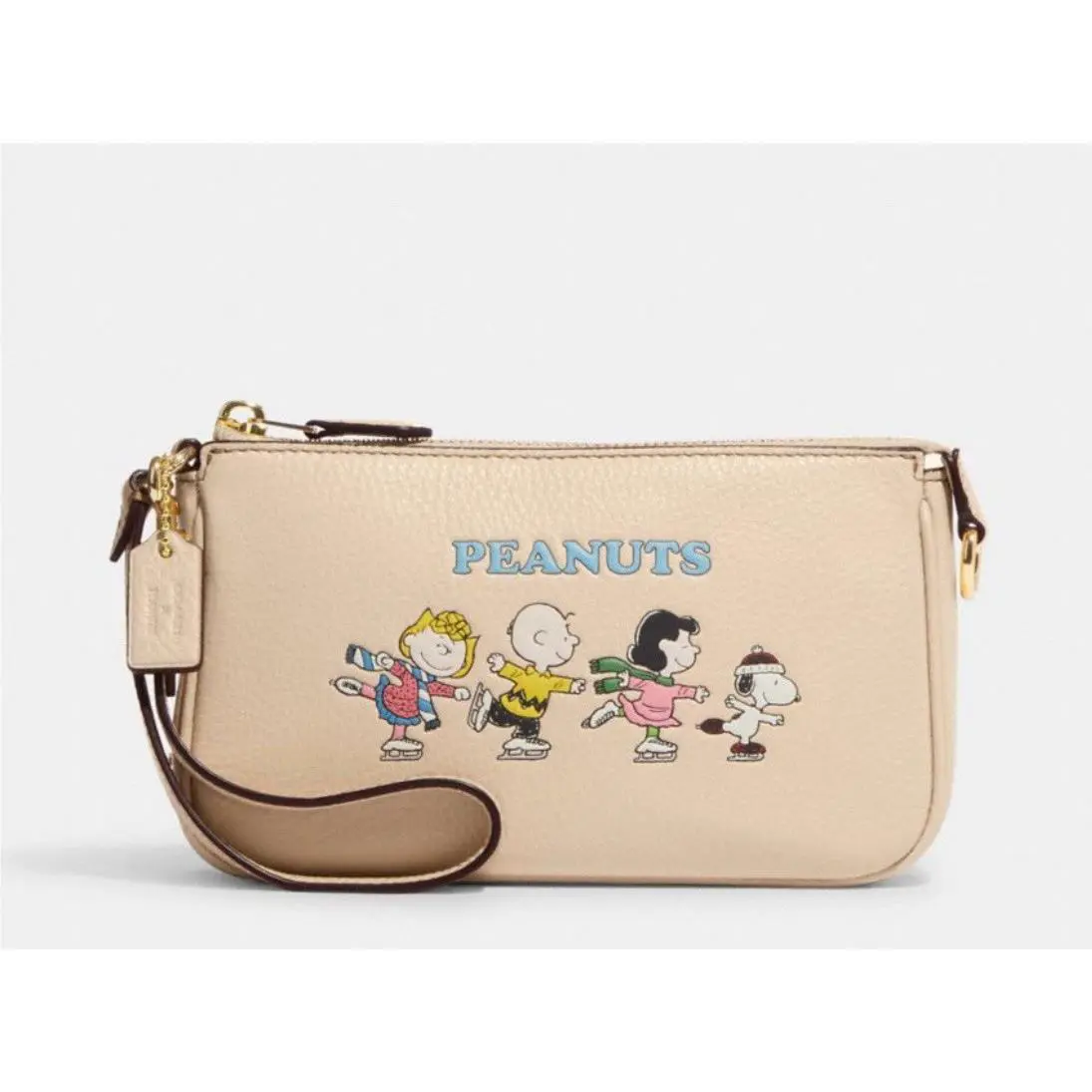 Coach X Peanuts Nolita 19 with Snoopy and Friends Motif Leather Ivory CE858