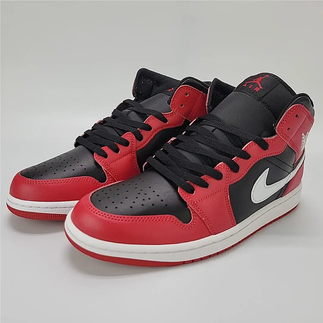 Nike shoes - Nike Air Jordan 1 Mid - DQ8426-061 - Black/Gym Red/White 4