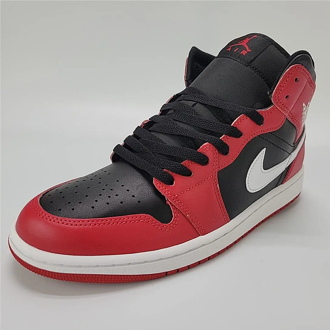 Nike shoes - Nike Air Jordan 1 Mid - DQ8426-061 - Black/Gym Red/White 8