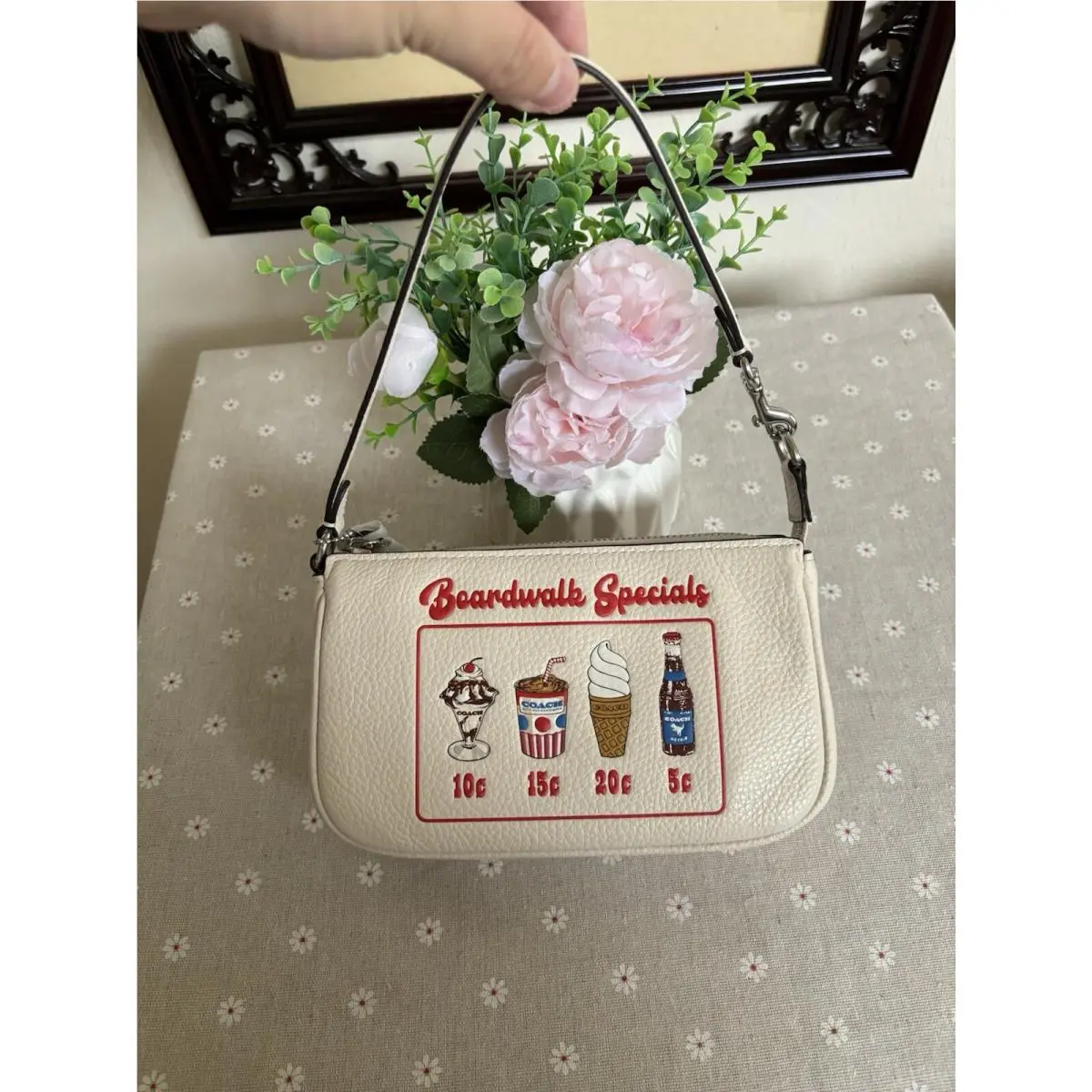 Coach Nolita 19 with Boardwalk Graphic