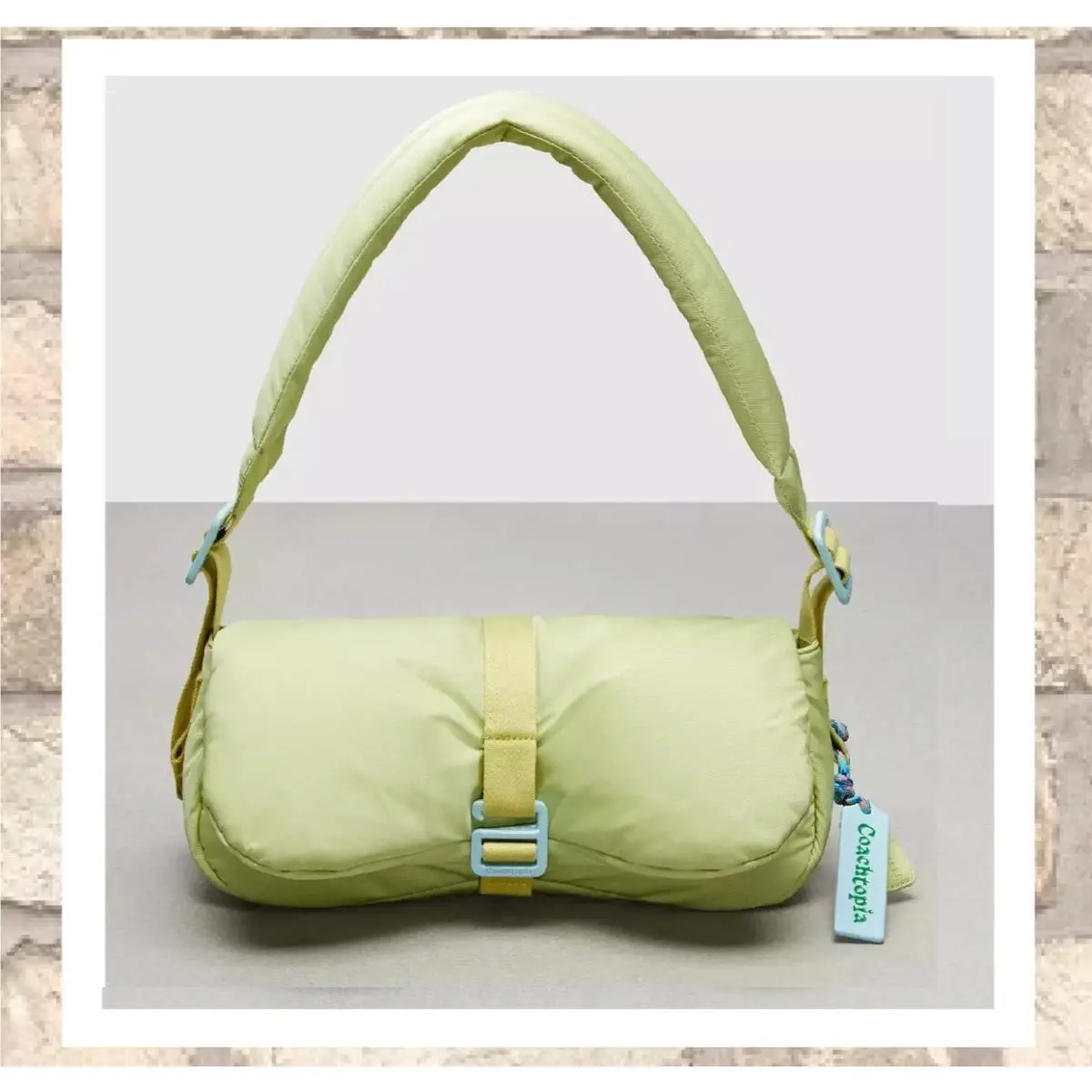 Coach Coachtopia Loop Puffy Wavy Dinky Bag CQ859 In Pale Lime