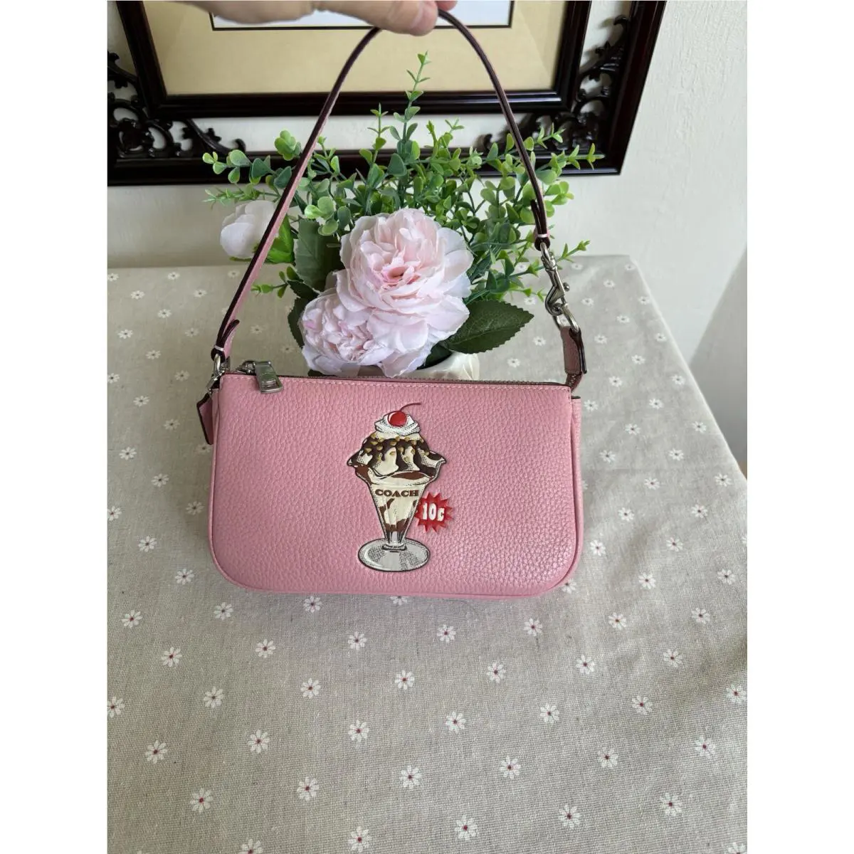Coach Nolita 19 with Sundae Graphic Cherry Blossom