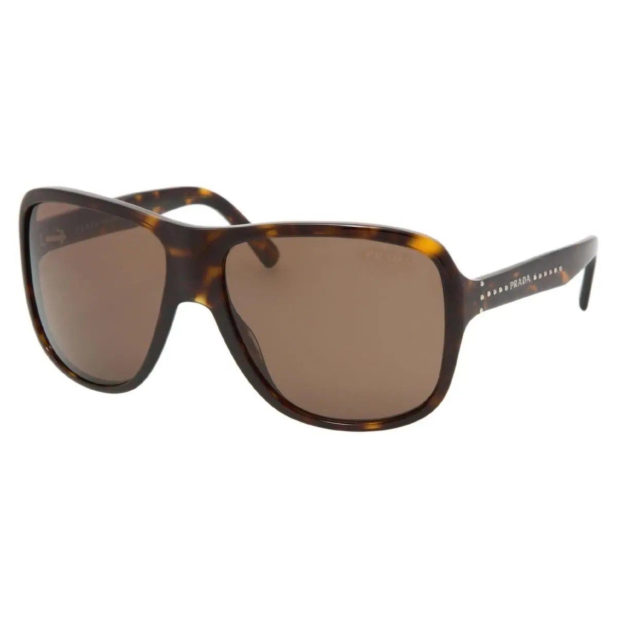 Prada Sunglasses PR01MS 2AU8C1 60mm Havana / Dark Brown Lens
