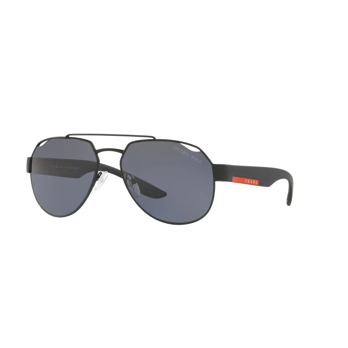 Polarized Prada Linea Rossa Black Grey Sunglasses Sps 57U DG0 5Z1 PS 57US