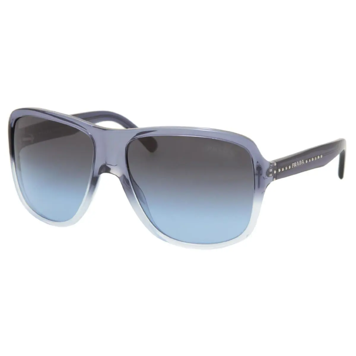 Prada Sunglasses PR01MS ZYW5I1 60mm Transparent Blue / Blue Gradient Lens