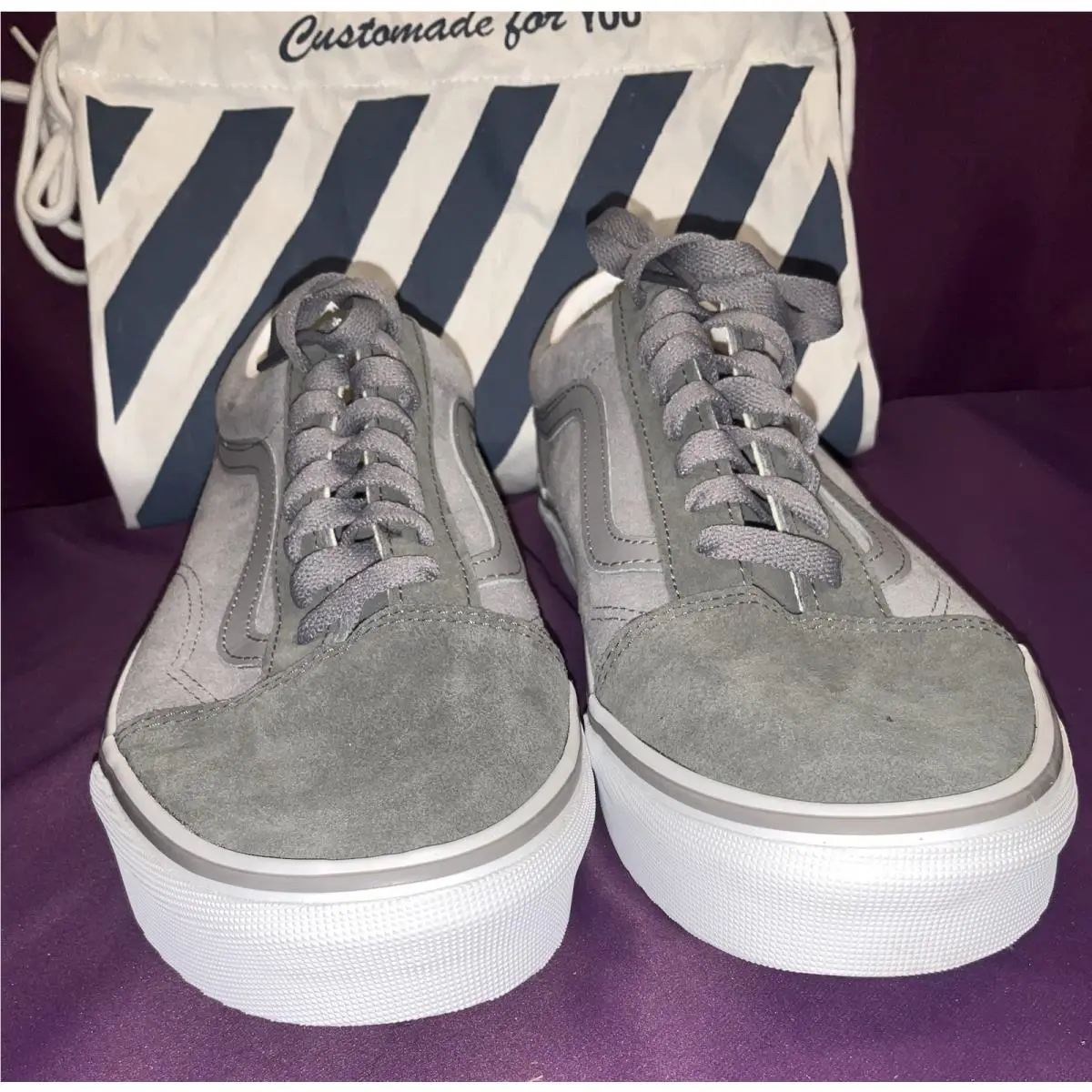 Vans shoes - White, Gray, Dark Gray 2