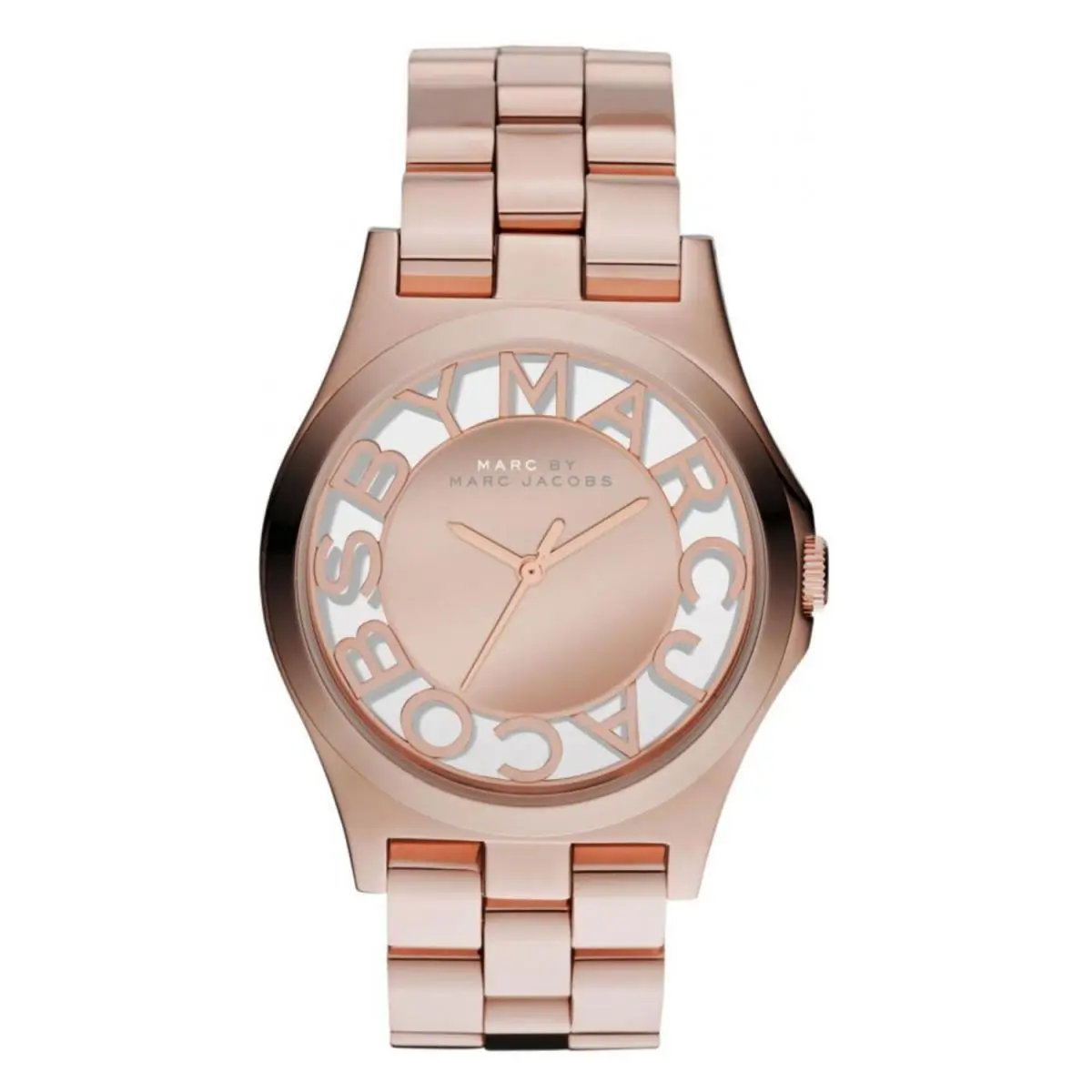 Marc By  MBM3207 Women’s Henry Skeleton Dial Watch Rose Gold-tone by Marc Jacobs
