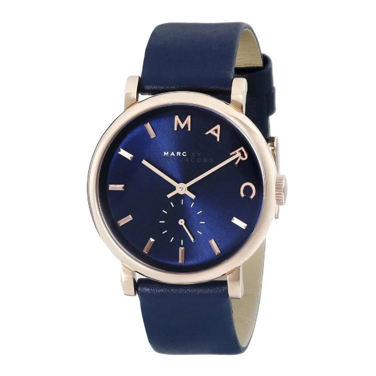 Marc By Marc Jacobs MBM1329 Women’s Baker Navy Dial Leather Band Watch