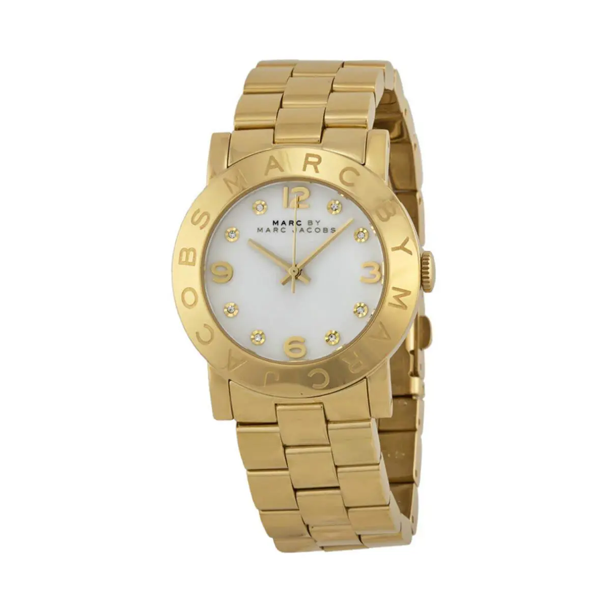 Marc By Marc Jacobs MBM3056 Women s Amy White Dial Watch Gold / White