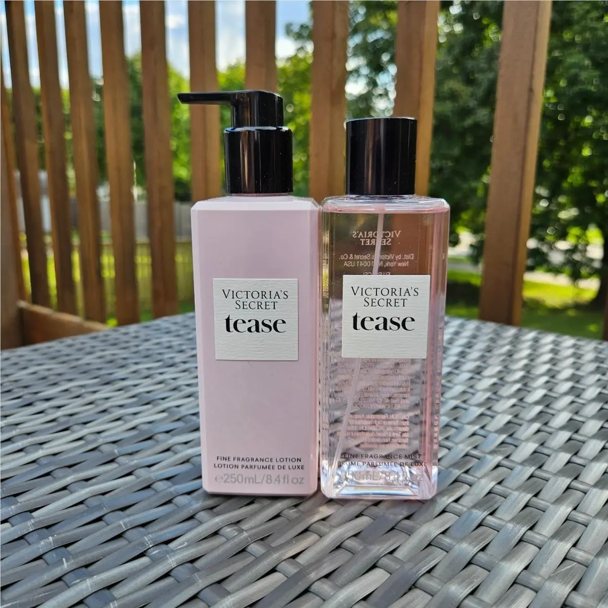 Victoria`s Secret Tease Noir Crème Cloud Fragrance Body Mist Spray Lotion Pick Tease 2-Piece set by Victoria's Secret