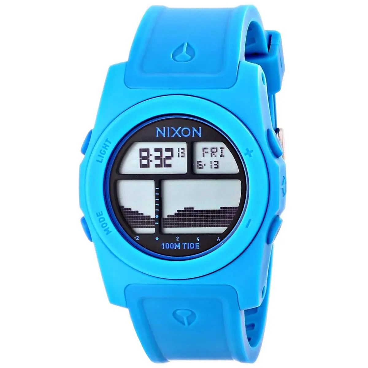 Nixon Men`s Rhythm Digital Quartz Silicone Blue 41mm Watch A385-917