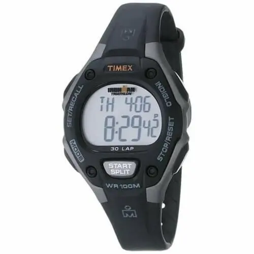 Women`s Ironman 30-Lap Digital Quartz Mid-size Watch Black/gray - T5E961 by Timex