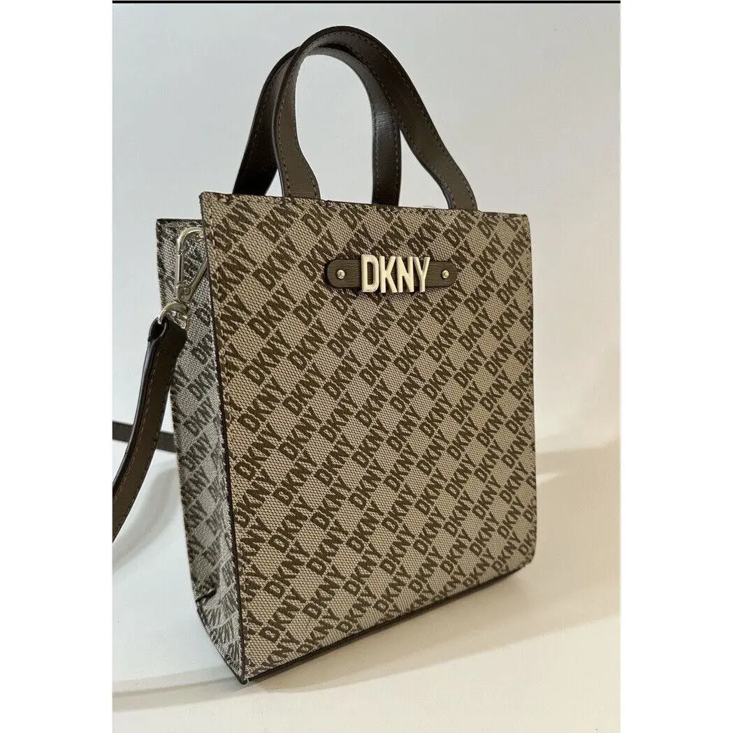 Dkny Alison SM NS Tote Sz Crossbody Bag Cream/tan