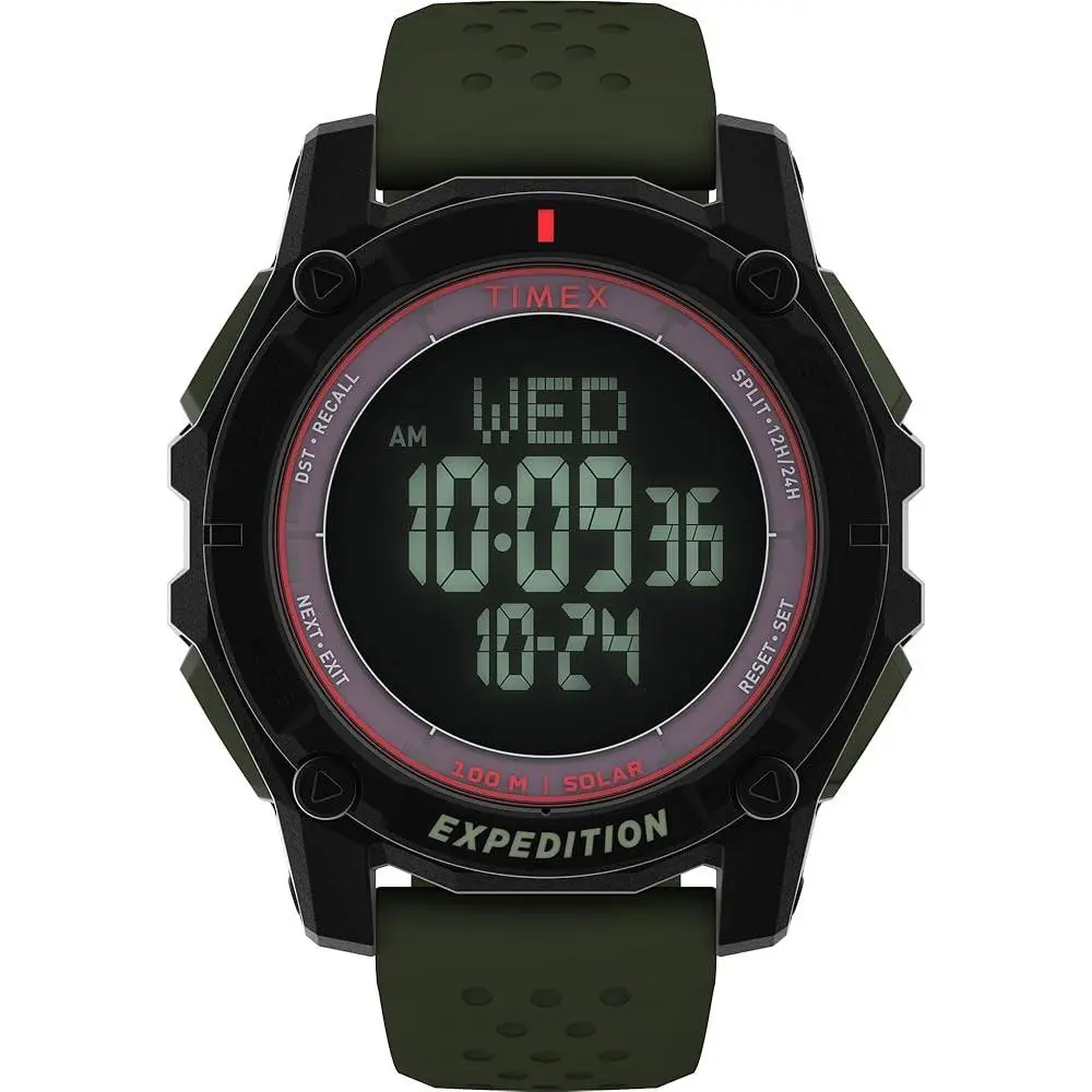 Timex Men`s Expedition Ridge Solar Digital Quartz 49mm Watch TW4B33700VQ