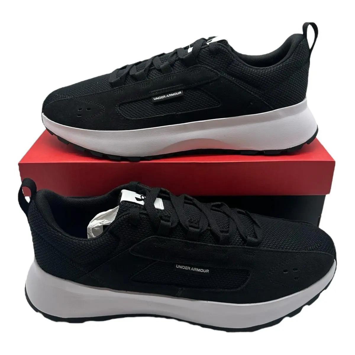 Under Armour UA Street Mirage Shoes Men Sz 11.5 Black/white Sneakers 3028378-002 - Black