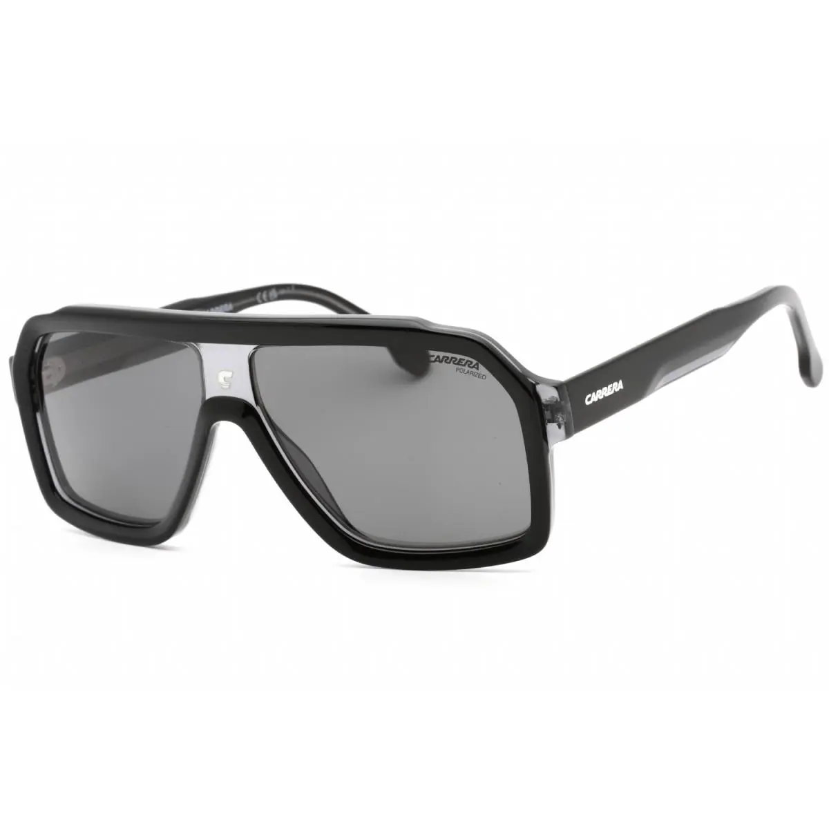Carrera 1053/S Uih M9 Sunglasses Black Frame Gray Polarized Lenses 60mm