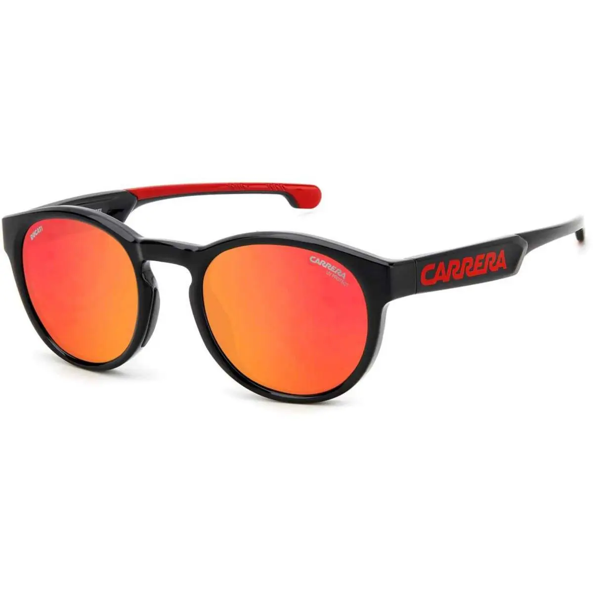 Carrera Men`s Sunglasses Red Black Polyamide Pantos Frame Carduc 012/S 00A4/UZ