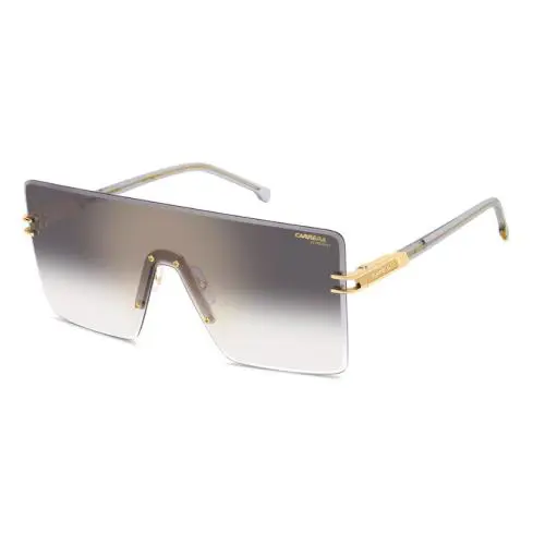 Carrera 1075/S 2F7FQ Gold Grey/fq Grey Shaded Gold Mirror Women`s Sunglasses