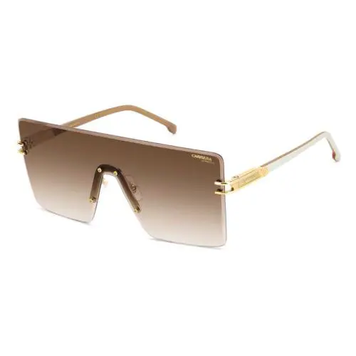 Carrera 1075/S Vvpha Gold Ivory/ha Brown Shaded Women`s Sunglasses