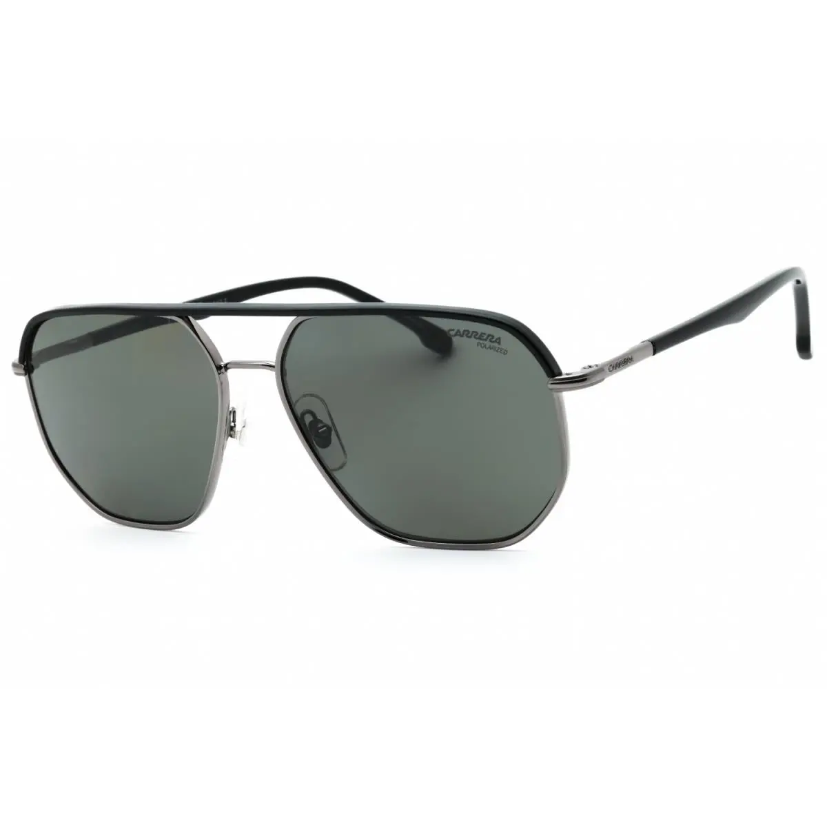 Carrera 304/S KJ1 M9 Sunglasses Ruthenium Frame Gray Polarised Lenses 59mm