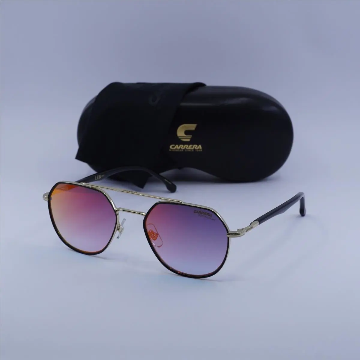 Carrera 303/S 02M2 YB Black Gold/blue Red Gradient 53-19-145