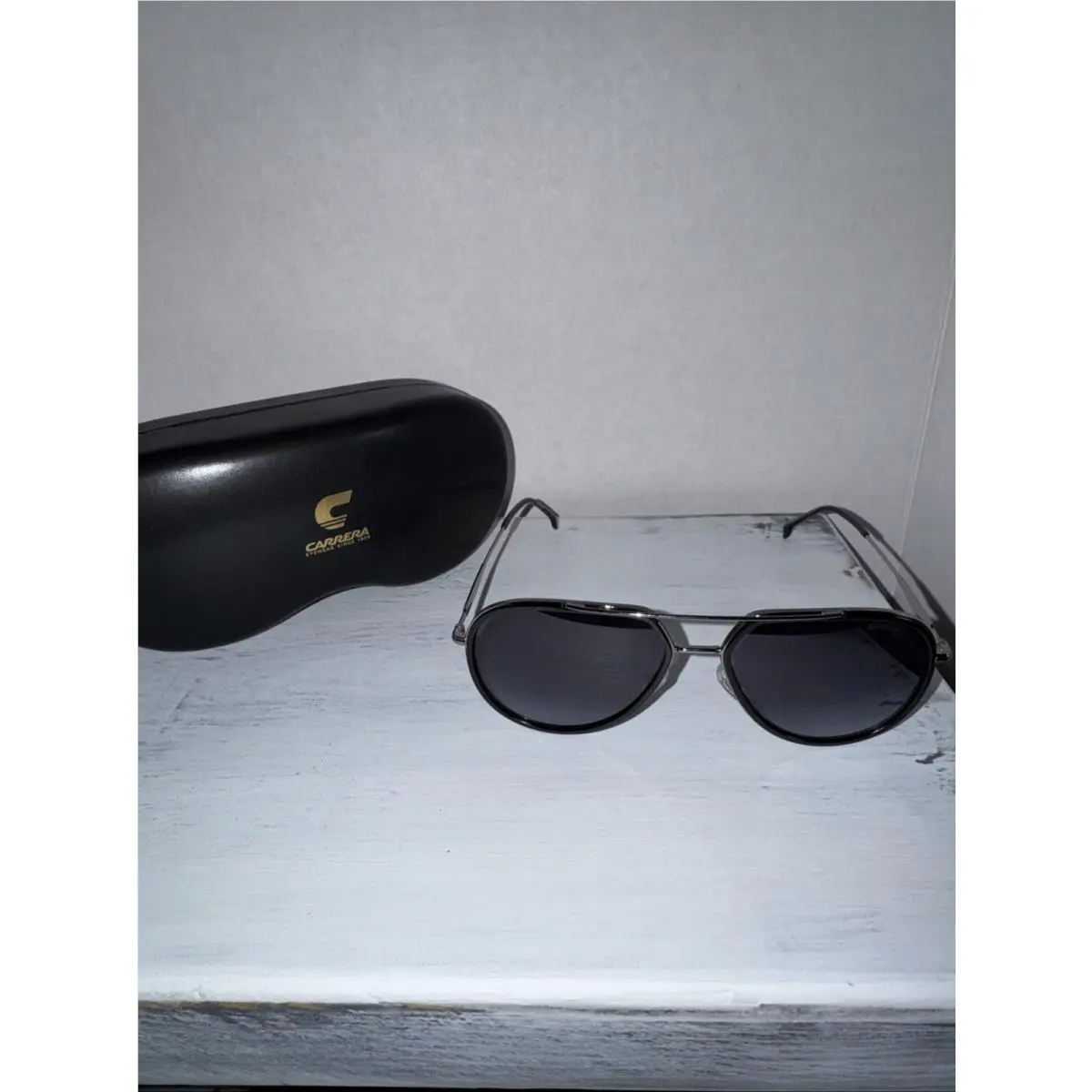 Carrera Grey Shaded Pilot Unisex Sunglasses Carrera 295/S 0807/9O 58