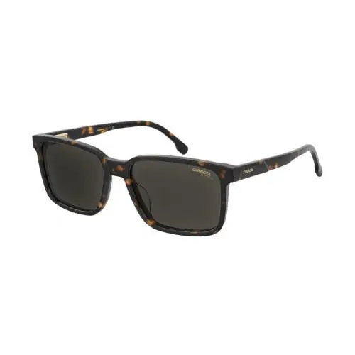 C Flex 10/G/S 086IR Havana/grey Rectangular Men`s Sunglasses by Carrera